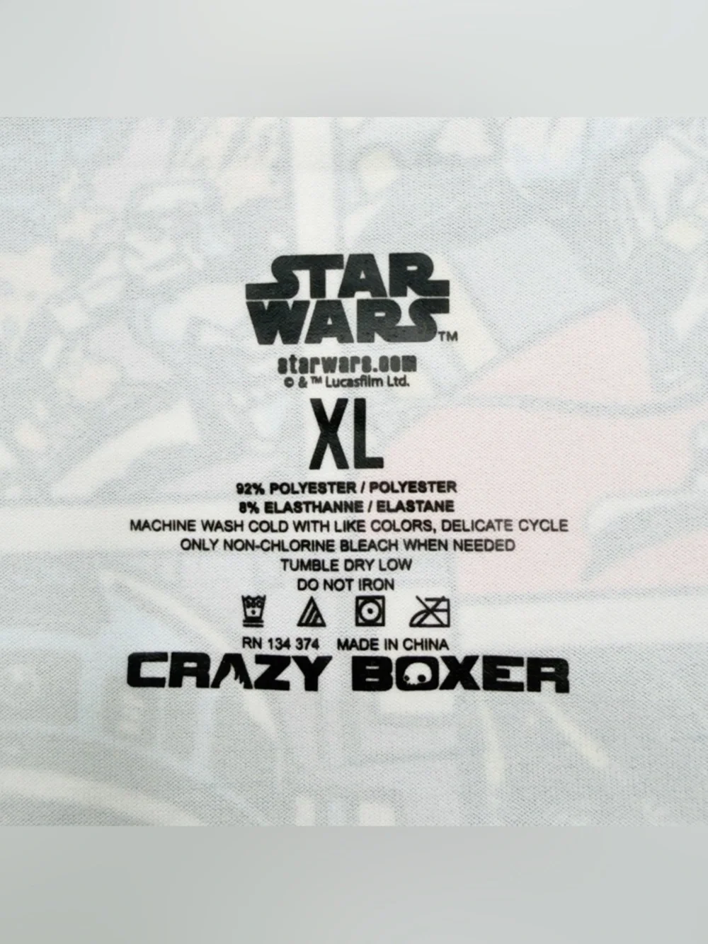 Star Wars Crazy Boxer Briefs Mens Size XL Underwear Disney Movie Gift Disneyland